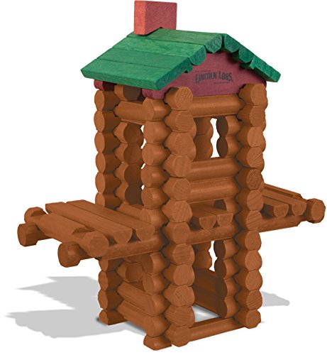 Lincoln Logs 100th Anniversary Tin - 111 Pieces Real Wood Logs - Ages 3+ Lincoln Logs 100th Anniversary Tin - 111 Pieces Real Wood Logs - Ages 3+
